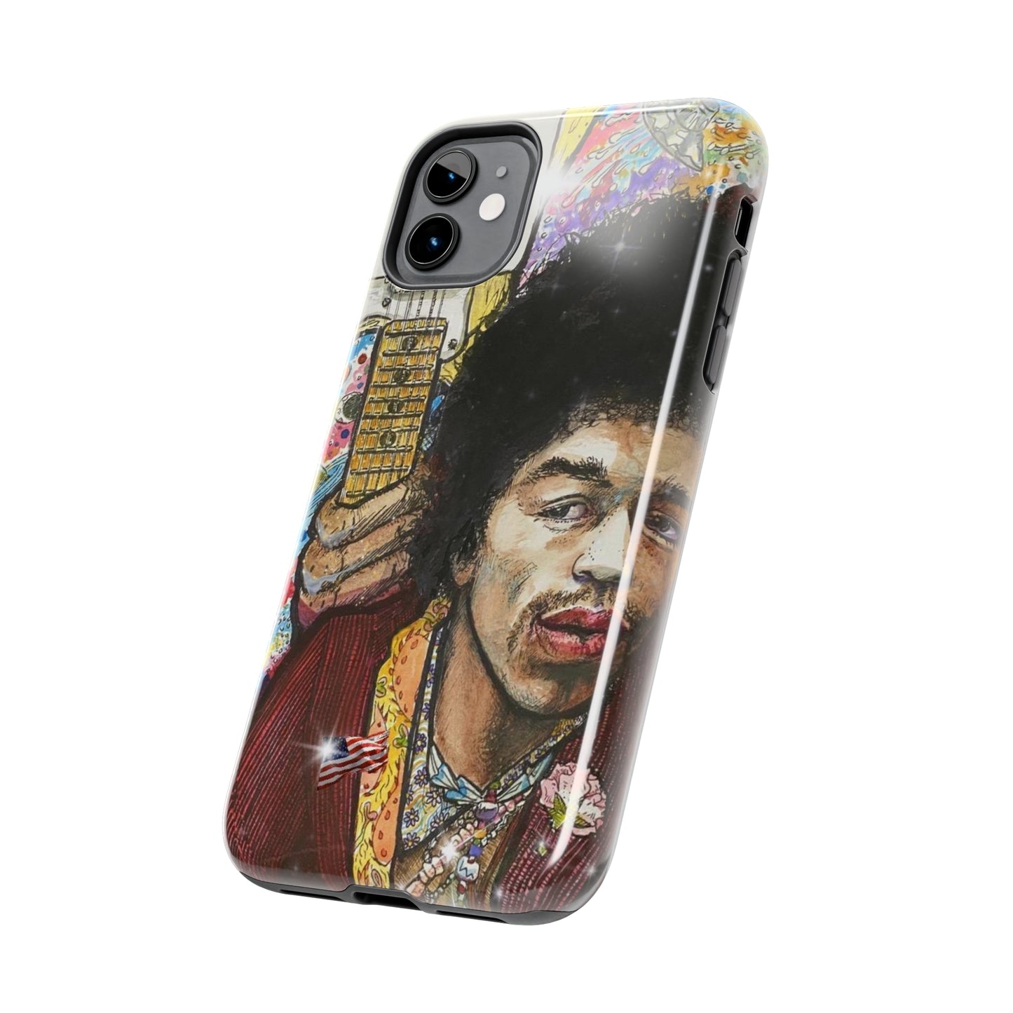 Case Mate Tough Phone Cases Featuring Jimi Hendrix Fan art by #ShallyBrady